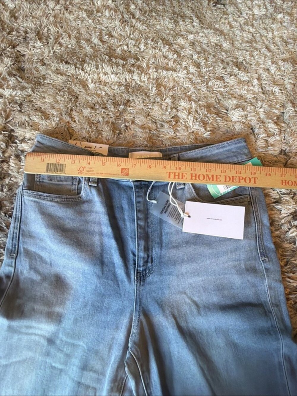 NWT VERVET Jeanne High Rise Slim Straight Crop Jeans Women’s 30 - Picture 4 of 8
